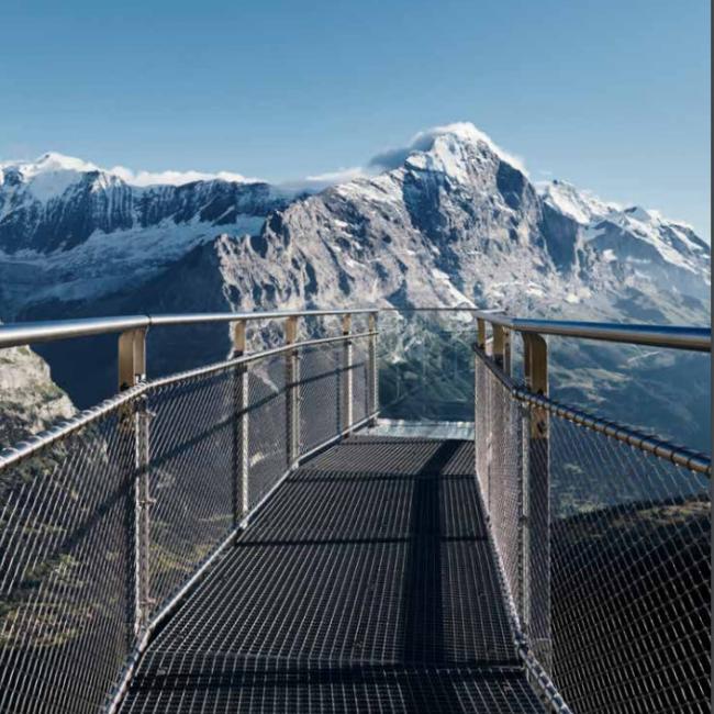 Factory sale 304 stainless steel wire rope mesh for suspension bridge