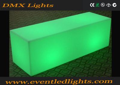 China Color Changing Led Light Bench / Glow Led Cube Chair With Remote Control , 50000 Hours Lifetime for sale