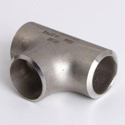 China Stainless Steel Pipe Tee Fittings Ss304 Ss316 Material ANSI B16.9 Standards for sale