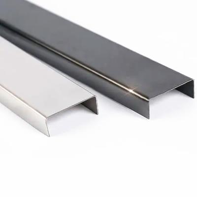China SUS304 Stainless Steel Decorative Profiles U Channel C Sections 1.4541 for sale
