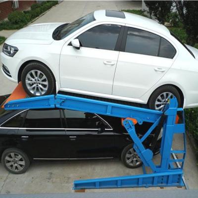 China 2000kg Tilting Two Post Car Parking Lift For Low Ceiling Site for sale