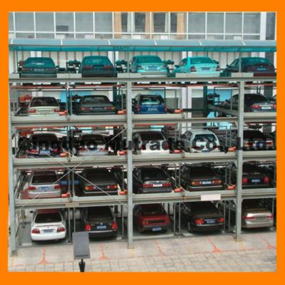 China Puzzle Multilevel Car Parking System 5 Floor Hydraulic Drive for sale