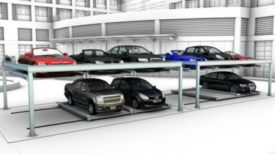 China 2 Layers Automated Car Parking System 2000kg Hydraulic Car Parking Lift for sale