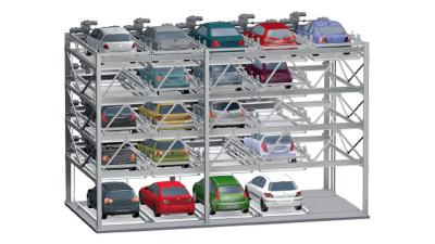 China 5 Storey Multi Level Parking System 2500kg Hydraulic Car Parking Lift for sale