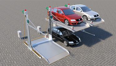 China 2 Columns Commercial Parking Lifts Hydraulic Drive Car Stacking Systems for sale