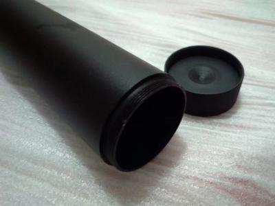 China OD50, ID48.5, enegrecem extremidades matt, rosqueadas anodizadas com tampão, impressão de seda do LOGOTIPO à venda
