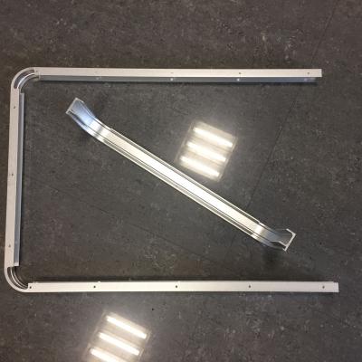 China Custom Small Radius Aluminum Bending Profiles with Silver Anodized for sale