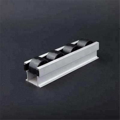 China Industrial T Slot Aluminum Extrusion Roller Track Sliding Flow Rack For Storage System for sale