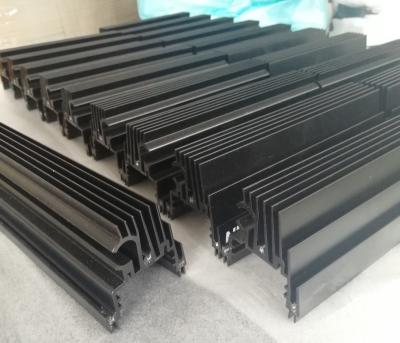 China CNC Machined Black Anodized Aluminium Heat Sink Profiles For LED Light for sale