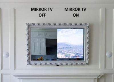 Chine Miroir magique de la salle de bains TV de rectangle/miroir intelligent TV avec l'horloge de lumière de LED à vendre