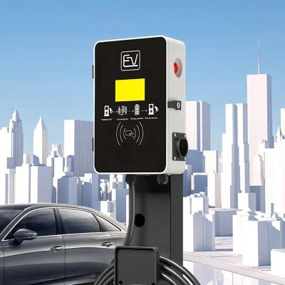 China 380v Fast Charging 3 Phase Wall Mounted Portable Type 2 EV Charger for sale