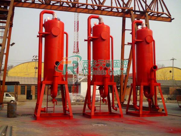 Drilling fluids liquid gas separator