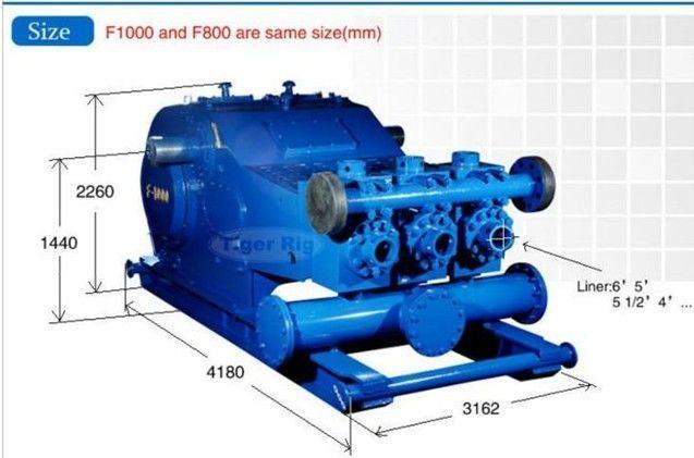 Triplex mud pump for sale Oil Well Drilling F-800 Triplex Mud Pump Corrosion Resistant