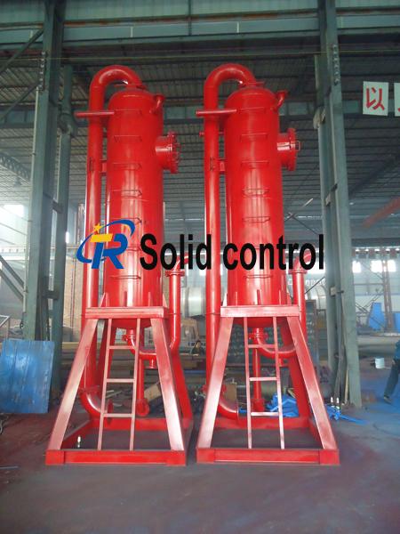 Mud gas separator for oilfield drilling
