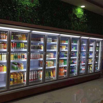 China Glass Door 380V Supermarket Refrigeration Equipments for sale