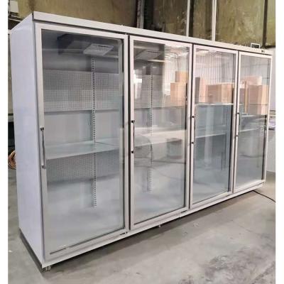 China Four Doors 5 Tier Custom Commercial Refrigerator For Fruit for sale