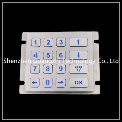 China Atm Vandal Proof Keyboard , 4 * 4 Matrix Type Cash Machine Number Pad for sale