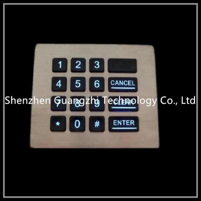 China Vending Machine Backlit Numeric Keypad Customizable Layout Shake Proof for sale