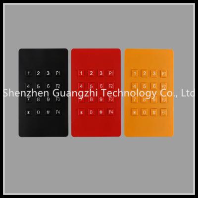China Three Colors 16 Key Plastic Computer Keyboard , Public Phone Booth Number Keypad for sale