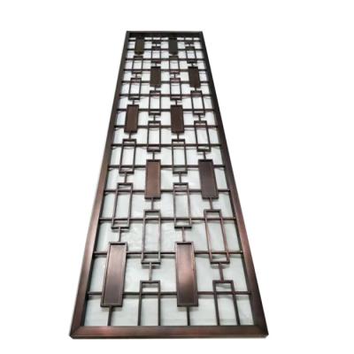 China Stainless Steel Decorative Metal Screen Wall Panel Room Divider Interior Decor Partition for sale