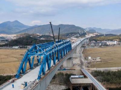 China Bowstring Concrete Roller Steel Girder Railway Bridge Structure Truss H Welded Frame for sale
