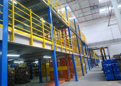 China Planos industriales de mezzanine de varios niveles estructura de acero para almacén / oficina en venta