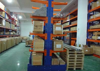 China Estante de almacenamiento industrial de acero Revestimiento en polvo acabado, sistemas de estantes de voladizo en venta