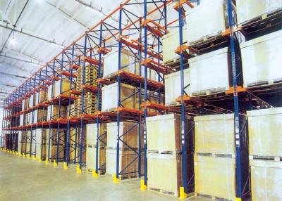 China Steel Q235B Industrial Pallet Rack Shelving , Drive Through Pallet Rack System for sale