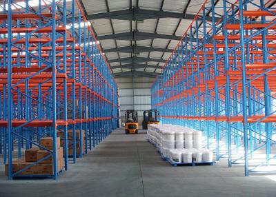 China Dispositivo de armazenagem de vários níveis em estantes de paletes de aço, sistemas de estantes de 6000 mm à venda