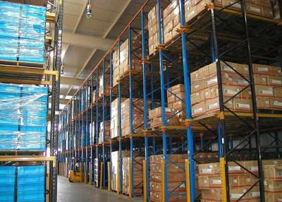China 5000mm High Volume Drive In Pallet Racking Cold Rolled For Warehouse for sale