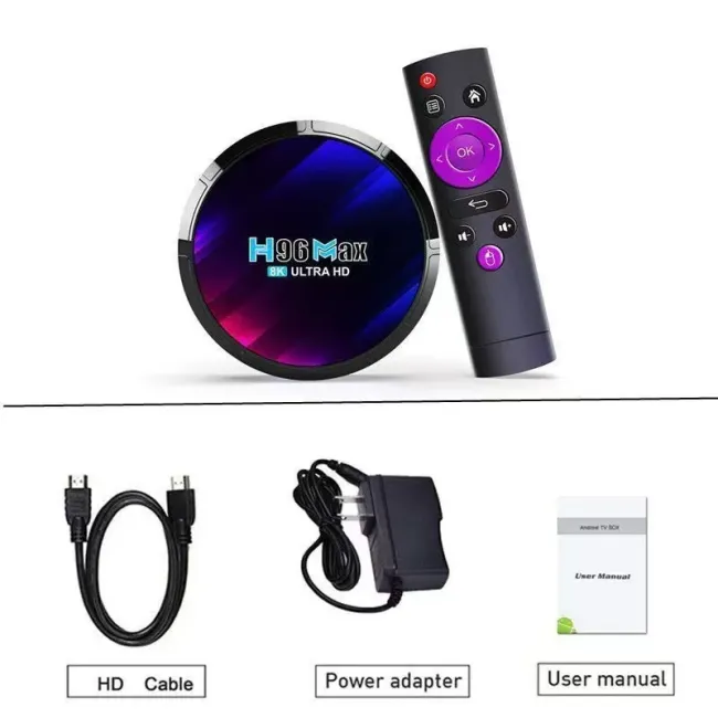 H96 Max TV Box in use