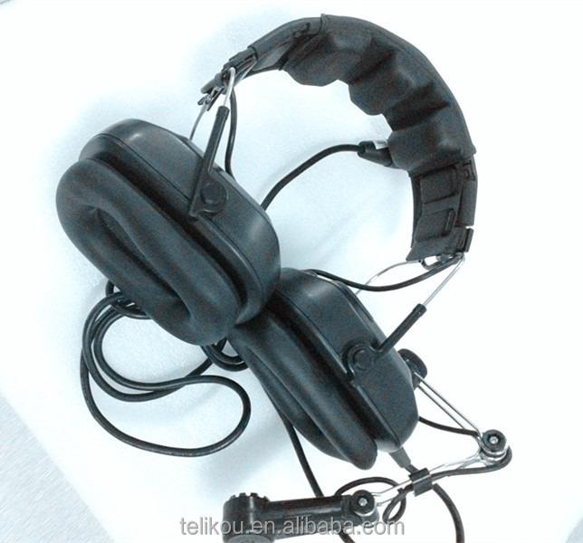 TELIKOU Professional Dual Ear Headband XLR-4 Noise Cancelling Intercom System Headphone