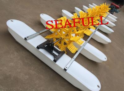 China 8HP~16HP /6KW~12KW DIESEL Paddle wheel aerator 16 impeller 7Float for sale