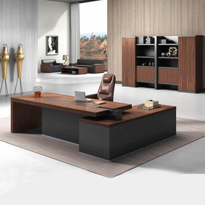 China Thickness 50mm Executive Writing Desk Melamine Modern CEO Office Desk for sale