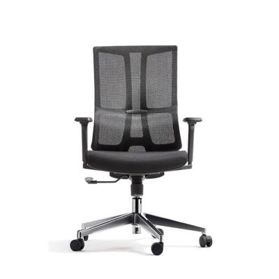 China Cadeira de escritório ergonômica OEM com encosto alto preta para cadeiras giratórias de escritório à venda