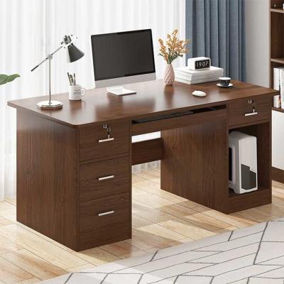 China 1.2M Home Study Desk Brown Classic Modern Study Table With Locks for sale