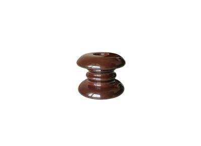 China Special Designed Brown Height 93mm Porcelain Spool Insulators for sale