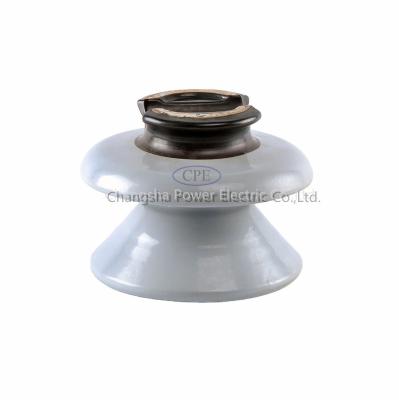 China High Voltage Electric Pin Type Porcelain Insulator OEM ANSI 13kn 56-3 for sale