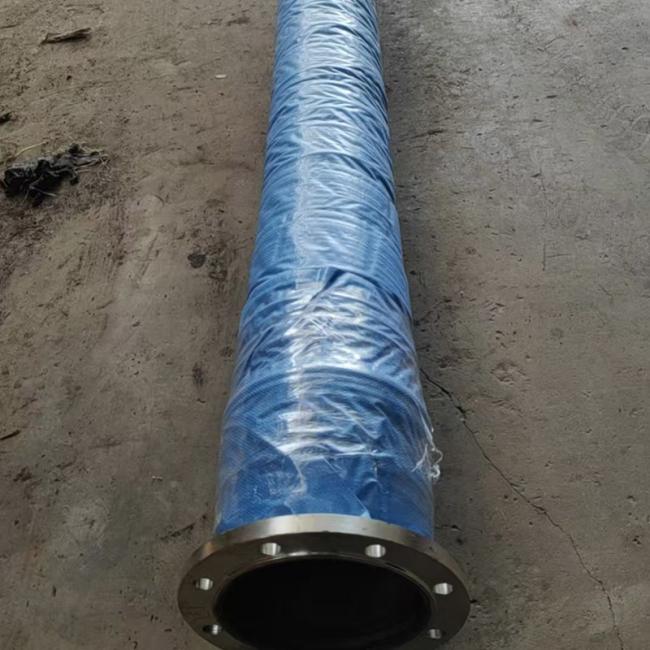 Close-up of dredge pipeline connection