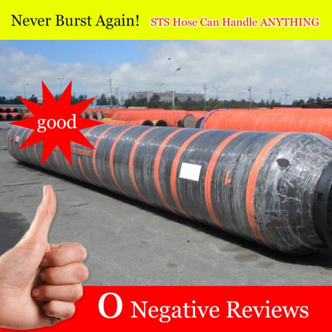 Industrial application of floating dredging hose