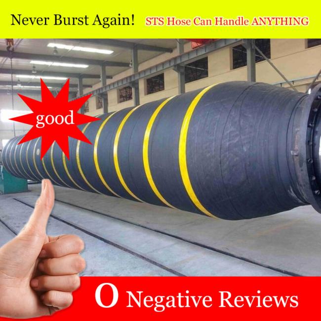 Close-up view of Floating Dredge Hose materials and reinforcement