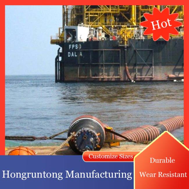 Floating Dredge Hose showing buoyancy and construction