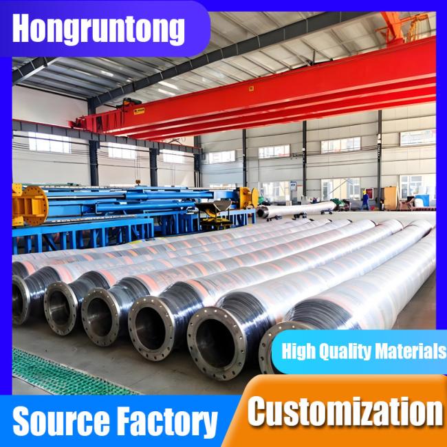 Heavy Duty Self Floating Dredge Hose in operation