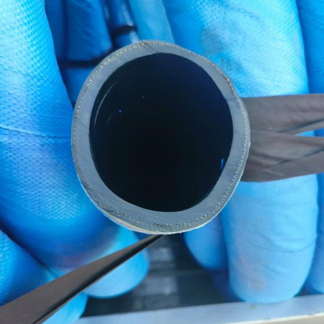 Water discharge hose in use for construction site dewatering application