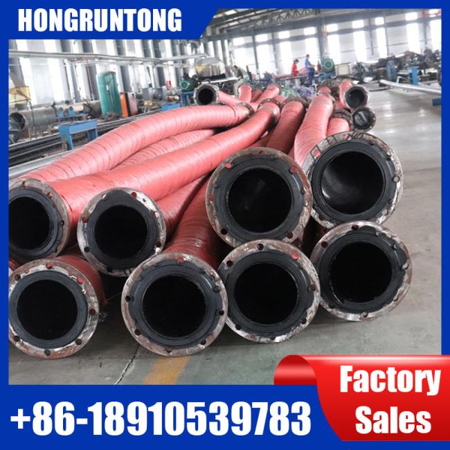 Dredge hose installation in industrial setting