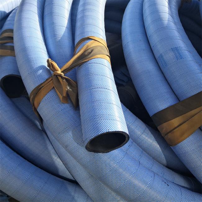 Industrial discharge hose installation