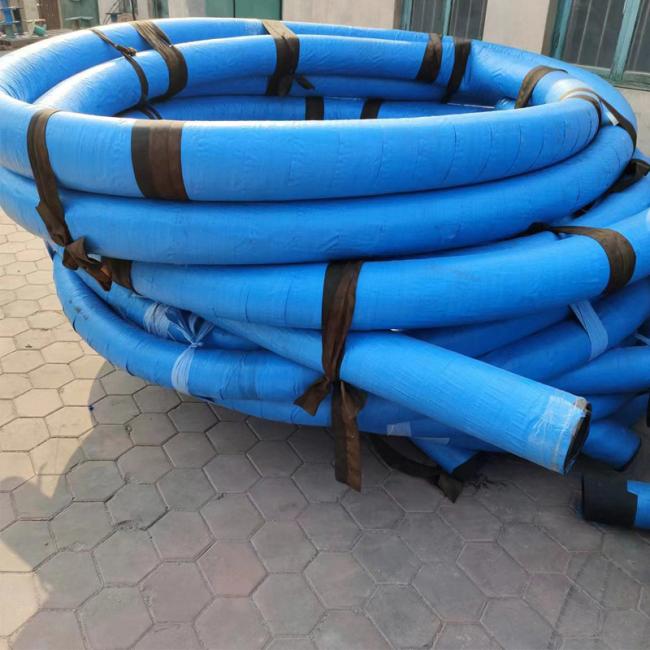 Industrial installation of rubber hose in chemical plant