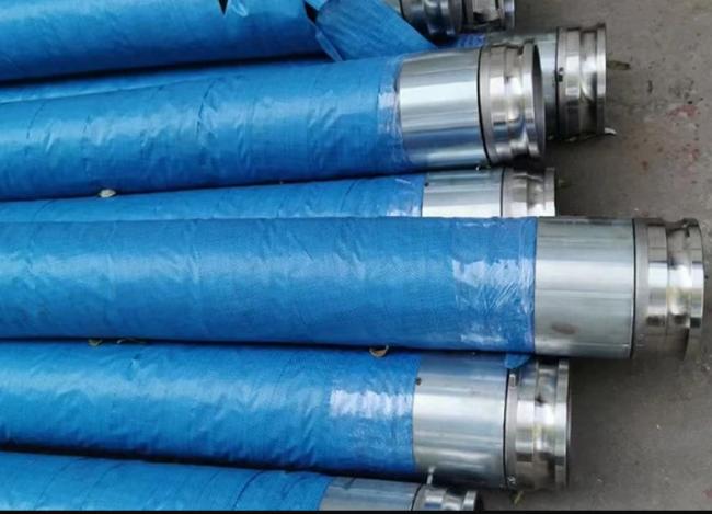 Slurry suction hose in industrial application setting