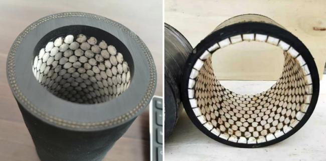 Ceramic lined rubber hose product view