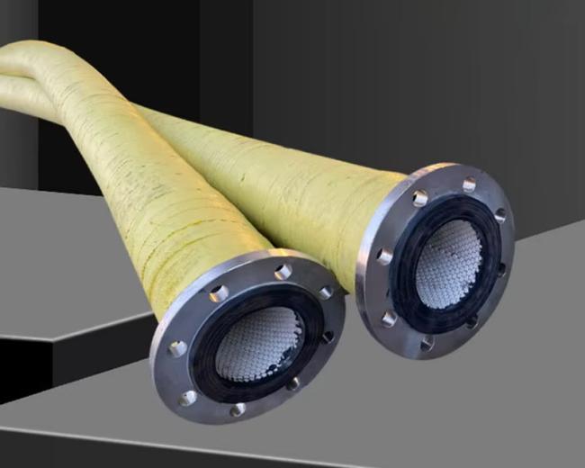Ceramic hose pipe cross-section view